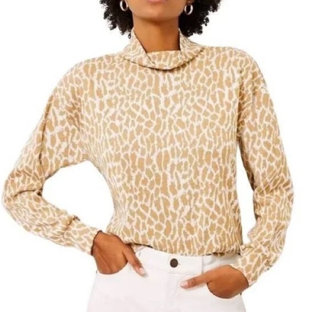LOFT Giraffe Print Sweater Size XS